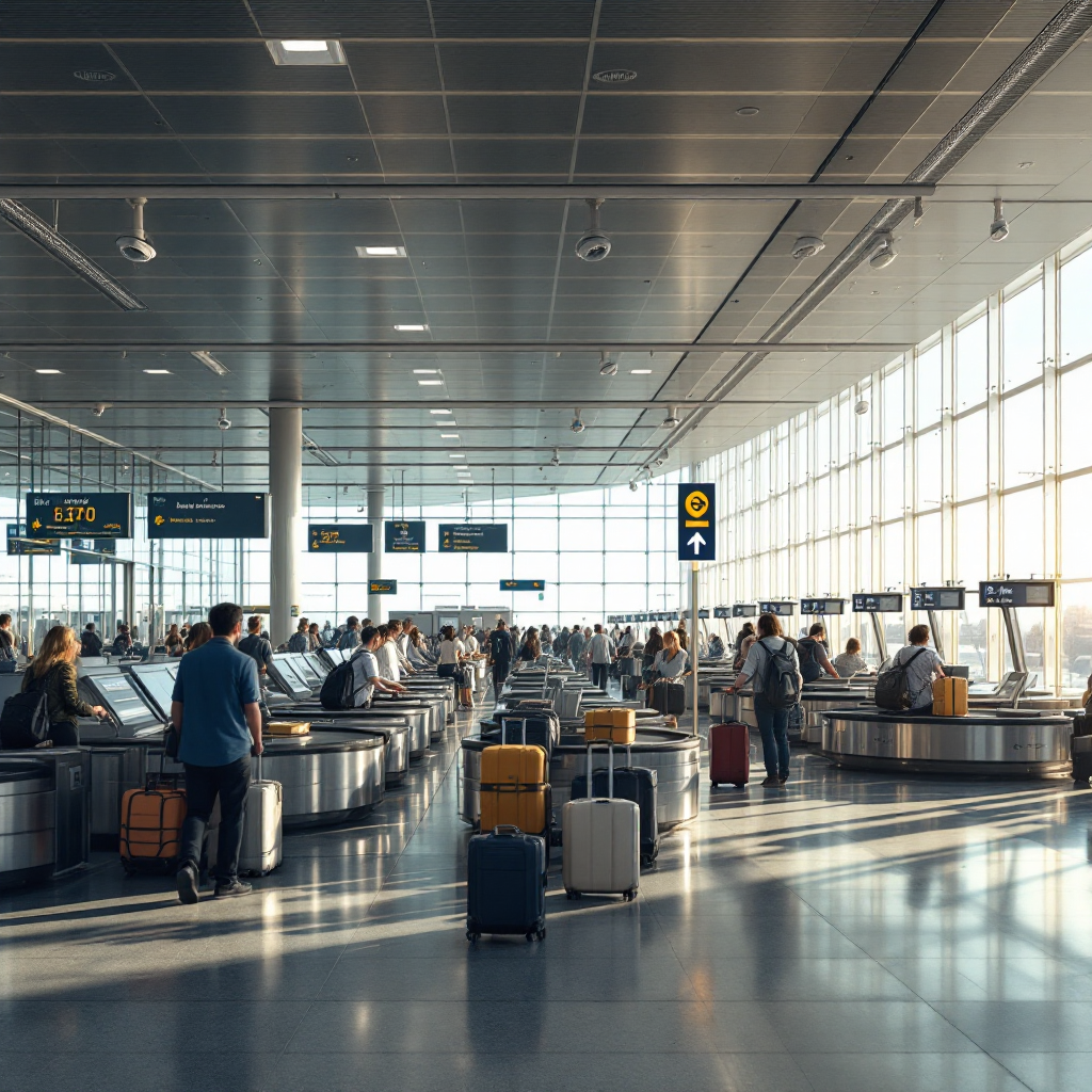 Luchthaven-AI voor bezettings- en doorstroomanalyse van bagagehallen