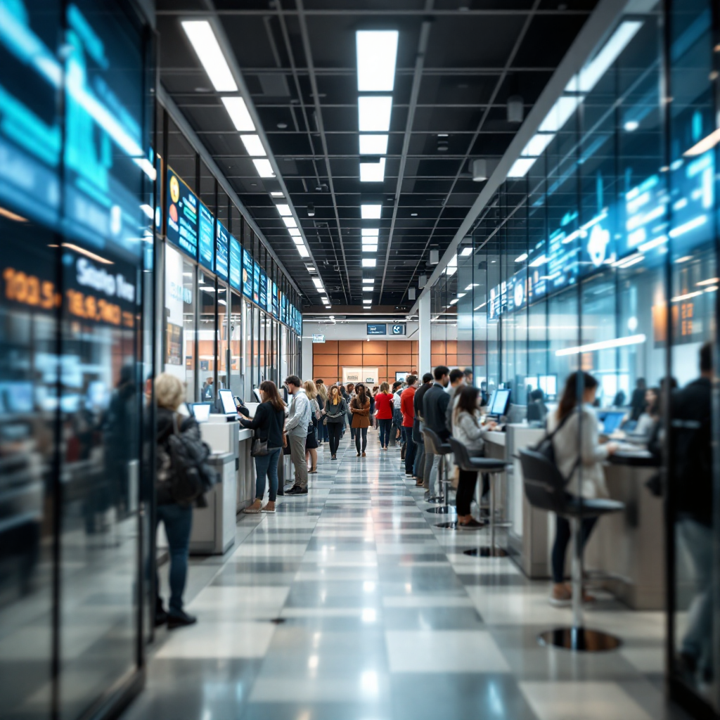 Real-time AI teller queue wait time analytics