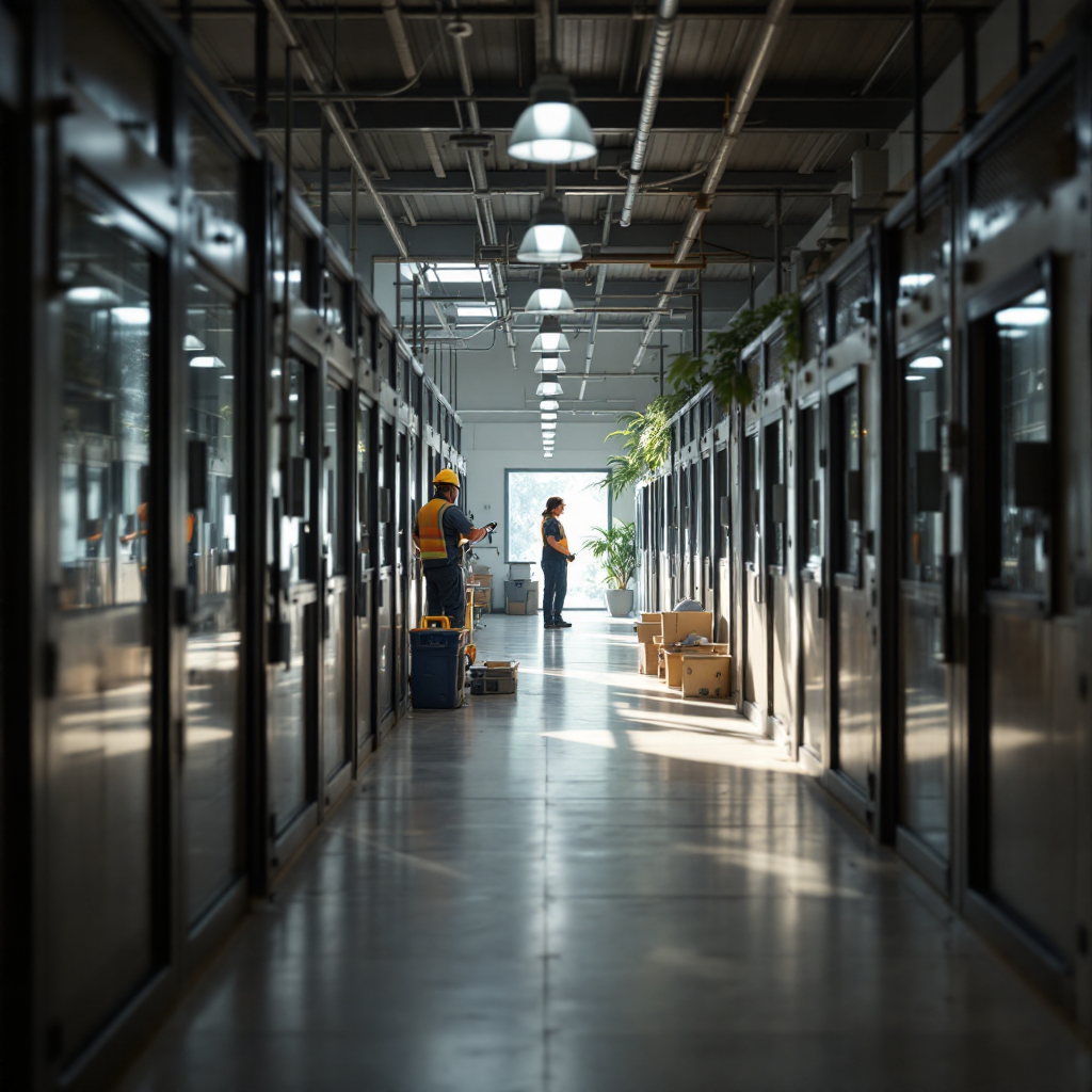 Zoo maintenance safety monitoring in zoo back-of-house