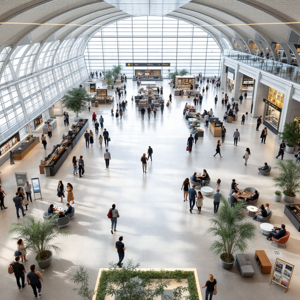 Airport occupancy analytics heatmap to optimise space