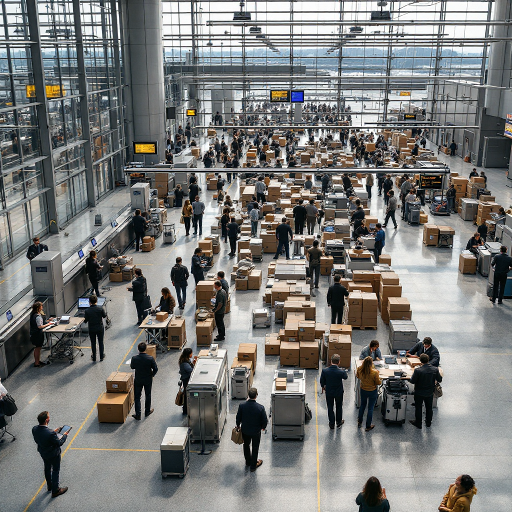 La gestión de colas reduce el tiempo de espera en aeropuertos