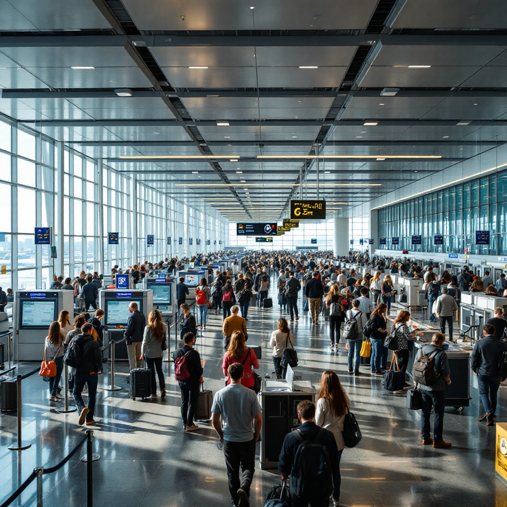 La detección y densidad de multitudes en aeropuertos mejora el flujo de pasajeros
