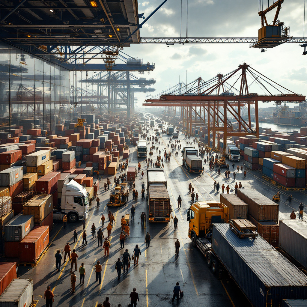 Densidad de multitudes en tiempo real con CCTV en puertos y terminales