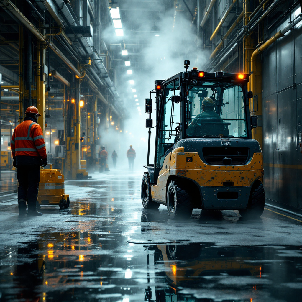 AI Forklift Pedestrian Detection for Forklift Safety
