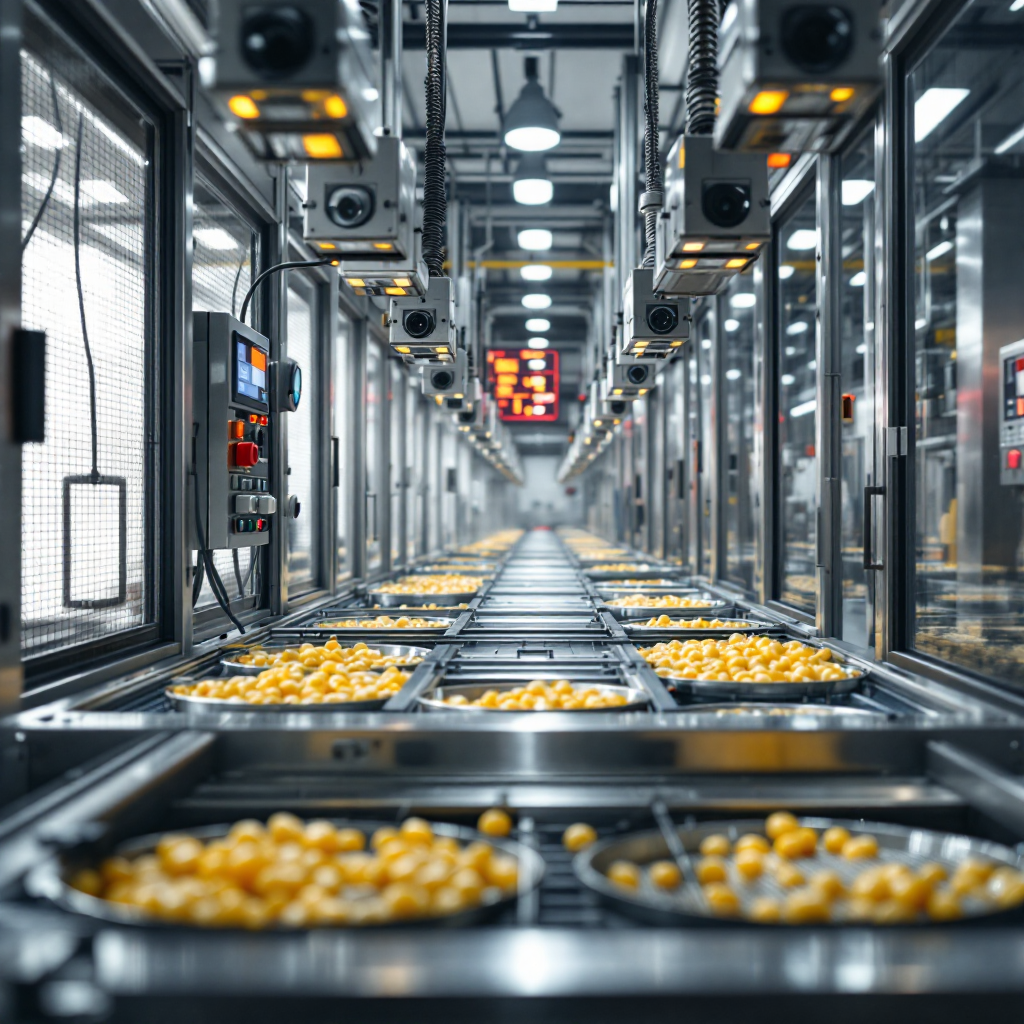 Análisis de vídeo con IA para plantas de procesamiento de pavo